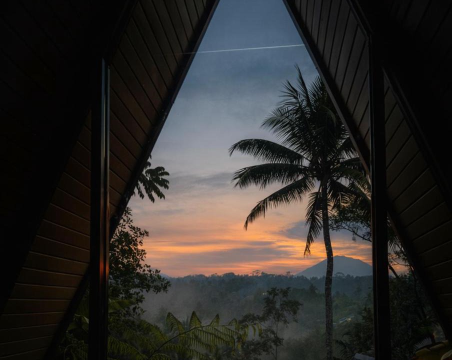 Payangan Villa | Delta Casa Ubud - A-Frame Jungle Retreat with Volcano View and Hot-Tubs