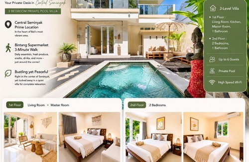 Dyanapura Hotel | Family friendly 3BR Poolvilla Central Seminyak Mayyah