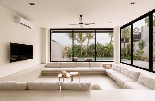 Sunset Road House | Lux 4BR Indoor Living & Sunken Lounge in Seminyak