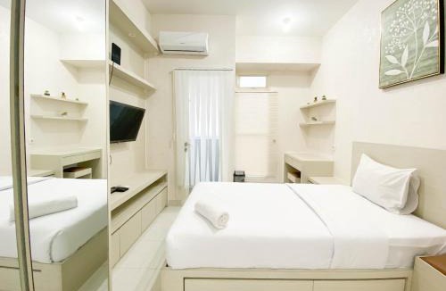 Semarang Apartment | Minimalist and Homey Studio Room at Amartha View Apartment By Travelio