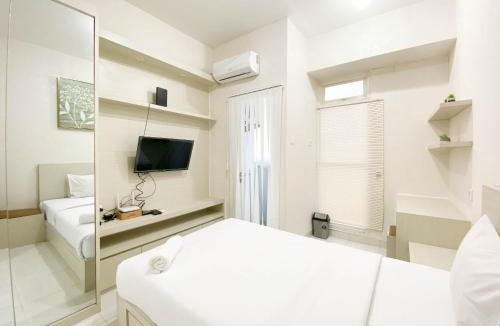 Semarang Apartment | Minimalist and Homey Studio Room at Amartha View Apartment By Travelio