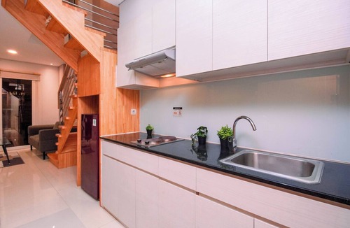 Kebon Jeruk Apartment | Restful And Roomy Loft 2Br At Apartment Maqna Residence