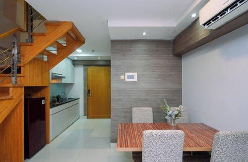Kebon Jeruk Apartment | Restful And Roomy Loft 2Br At Apartment Maqna Residence
