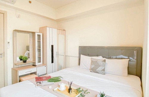 Cikarang Apartment | Soft Scandinavian 3Br At Meikarta Apartment