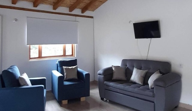 Cabin with view of the mountains and the city, ideal for families and couples. in VILLA DE LEYVA