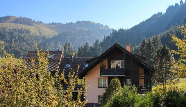 Cosy apartment for 2 people with balcony and panoramic view in Moléson