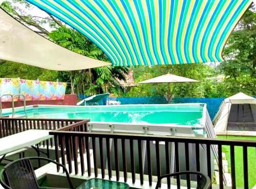 Vila Vimallahills 3bedroom plus 1bedroom dan Tendacamping, Privatepool, ayunan, bbq Bebas jam cekin, cekout sesuai jam cekin 24jam