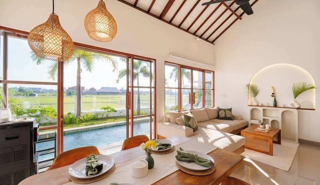 Villa w/Pool, Rice Field & Mountain Views