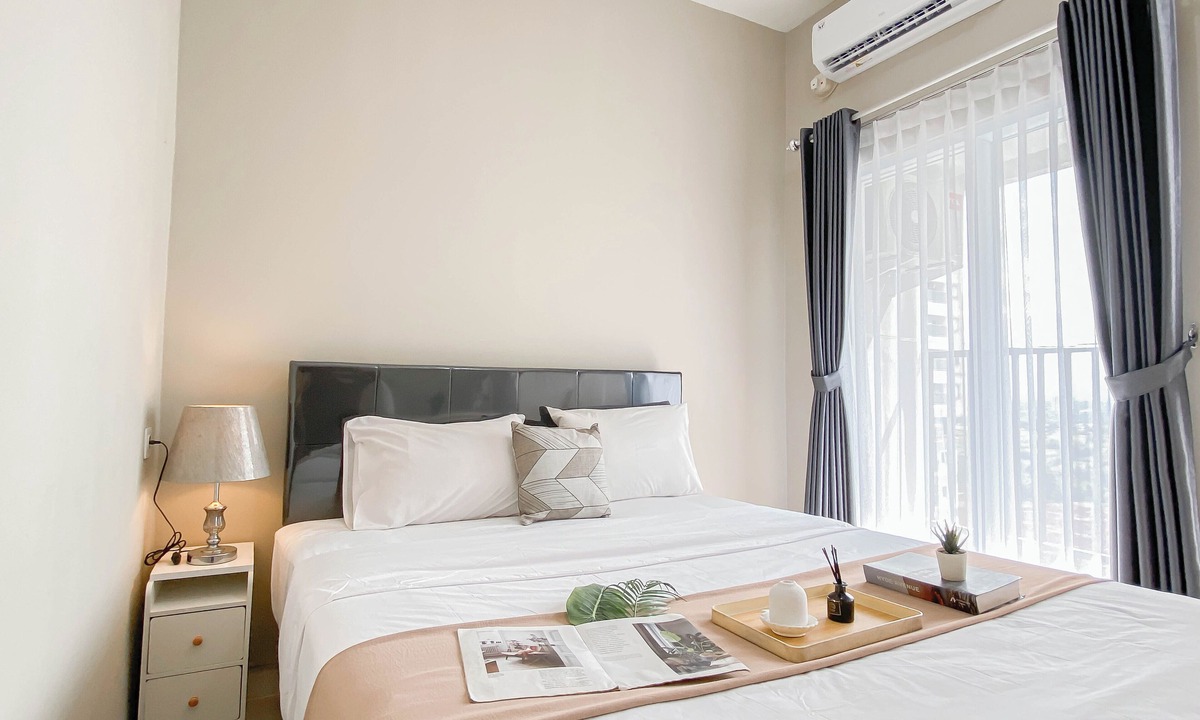 Kedungmanggu Apartment | Soft Grey 1Br At Royal Sentul Park Apartment