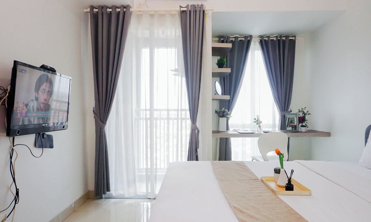 Bekasi Timur Apartment | Minimalist And Restful Studio Room At Apartment Grand Dhika City