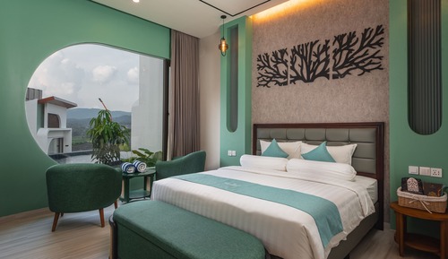 Villa, 1 Queen Bed, Pool View