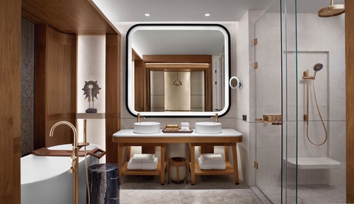 Junior Suite, 2 Double Beds, Partial Sea View