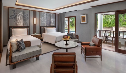 Studio, 2 Double Beds, Lagoon View (Lagoon Access)