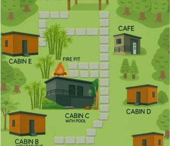 Mariposa Cabin A with Bathub