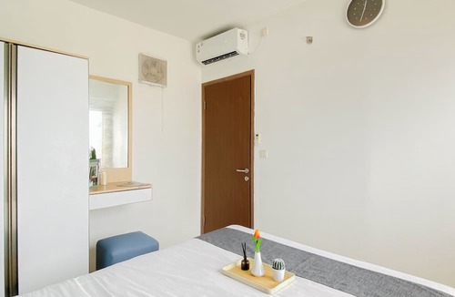 Pancawati Apartment | Cozy With Blue Accent 2Br At Podomoro Golf View Apartment