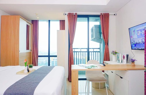 Jakarta Apartment | Relaxing Stay Studio At Apartment Lrt City Bekasi