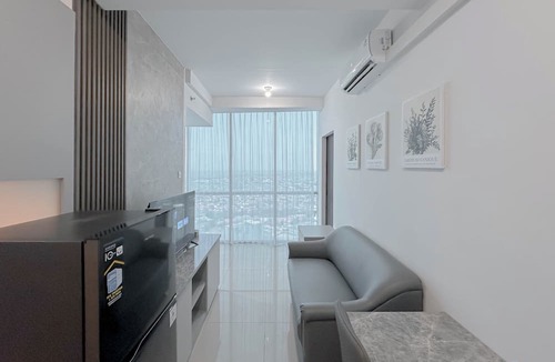 Surabaya Apartment | Combined Grey Toned 2Br Apartment At The City Square Surabaya