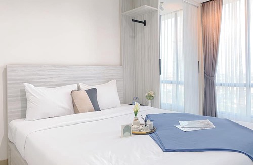 South Tambun Apartment | Simple White Designed Studio At Lrt City Bekasi Apartment