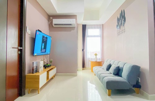 Cikarang Apartment | Soft Pastel Minimalist 3Br At Pollux Chadstone Apartment
