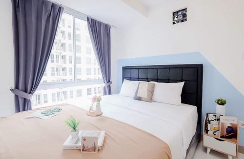 Old Jakarta Apartment | Blue Accent Minimalist 2Br At Tokyo Riverside Pik 2 Apartment