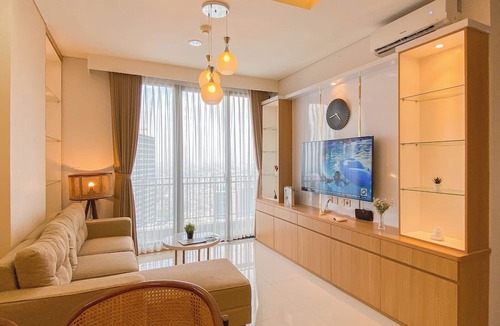 Jakarta Apartment | Warm Contemporary 2Br Apartment At Samara Suites