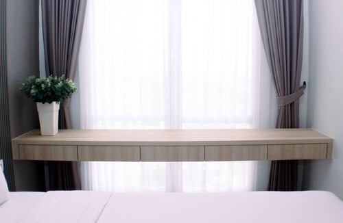 Cikarang Apartment | Modern Look And Restful Studio At 32Th Floor Vasanta Innopark Apartment