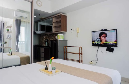 Bekasi Timur Apartment | Minimalist And Restful Studio Room At Apartment Grand Dhika City