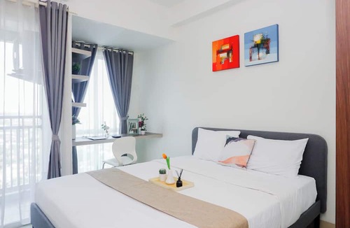 Bekasi Timur Apartment | Minimalist And Restful Studio Room At Apartment Grand Dhika City