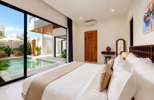 Kesiman Villa | BrandNew Beachside Modern Villa C, 3 Bedrooms for 8 Guests
