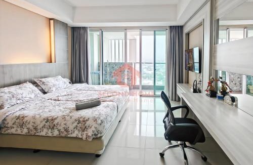Bangka Apartment | Cozy 1BR Kemang Village Apt Pool, Gym, Wi-Fi