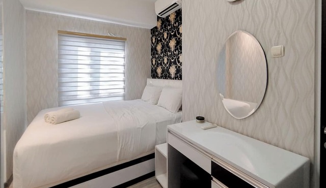 Monochromatic Modern 1Br At Tamansari Prospero Sidoarjo Apartment
